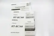 Onkyo HT-RC360 AV Receiver Owners Instruction Manual English French Spanish