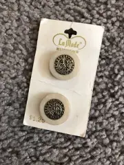 Vintage NOS La Mode Sz 7/8" 36 #46806 Button Set