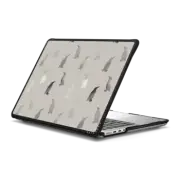 MacBook Pro 14-inch (M1 - M4) Impact Case Stylish Elegant Black Gray Silver Penguins