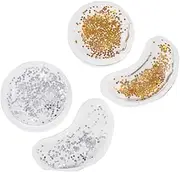 Baluue 4pcs Gel Ice Pads Under Eye Cold Eye Dark Undereye Cooling Eye Gel Pads Gel Cooling Eye Patches Sequins Gel Eye Pads Eye Gel Masks Sequins Eye Pads Puffy Eyes Eye Masks Pvc