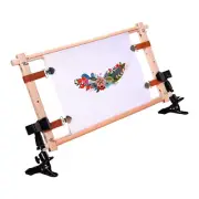 Rotating Wooden CrossStitch Frame - with Clip, Adjustable Embroidery Hoop9656