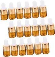 Beaupretty 25pcs Glass Dropper Bottles Multipurpose Essential Oil Holders Durable and UV Protected for Travel Business Trips and Outdoor Activities Random Color