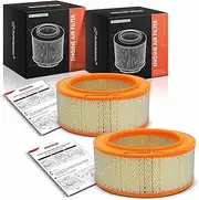 Engine Air Filter Replacement for Ford F-250 F-350 F Super Duty 1988-1994 E-250 E-350 1988-1991 F59, 5.0L 5.8L V8 GAS OHV Naturally Aspirated, A Set of 2
