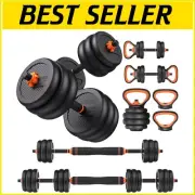 Adjustable 5-in-1 Dumbbell Set - 20lbs to 90lbs Versatile Home Gym Solution