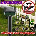 2~20x Gardeon Snake Repeller Multi Pulse Ultrasonic Solar Powered Pest Repellent