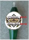 Custom Personalized Beer Tap Handle knob tapper Kegerator Man Cave Sign