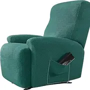 Stretch 4-Piece Recliner Slipcover, Lazy Boy Recliner Sofa Covers Soft Stretch Cover for Recliner, Washable and Removable Furniture Protector for Home Decor (Color : #8)