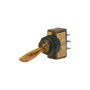 Narva Green Illuminated Off / On Toggle Switch - push on terminals
