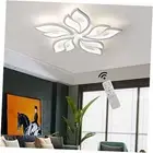 Modern Ceiling Light Fixture Led Chandelier Flush Mount Dimmable with Remote