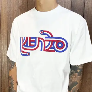 美國百分百【全新真品】KENZO 高田賢三 T恤 上衣 短袖 T-shirt logo 短T 黑色/白色 CH64