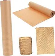 KOCKSHION 1 Roll Honeycomb Paper Roll Cushioning Wrap Cushion Wrap Packing Wrappers Paper Light Brown