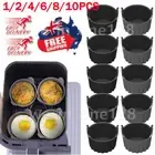 1/2/4/6/8/10PCS Air Fryer Egg Mould,Silicone Ramekins for Air Fryer DY