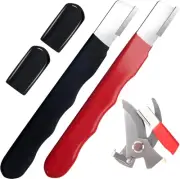 2 PCS Garden Tool Sharpener, Pocket Knife Scissor Portable Blade Sharpening for