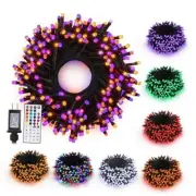 Halloween Color Changing String Lights 200 LED 82ft RGB (Red, Green, Blue)