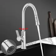 ACA 2 Modes Swivel Pull Out Kitchen Mixer Tap Sink Faucet Chrome Brass WELS