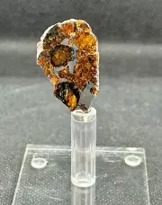 RARE PALLASOVKA METEORITE PALLASITE PARTIAL SLICE 6,60 g