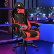ALFORDSON Gaming Office Chair Racing Massage Computer Seat Footrest Leather Red