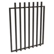 ProtectorAl 975 x 1200mm Black Aluminium Batten Pool Gate