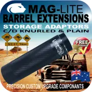 MAGLITE BARREL EXTENSIONS STORAGE ADAPTORS C/D CELL FLASHLIGHT TORCH UPGRADE AU