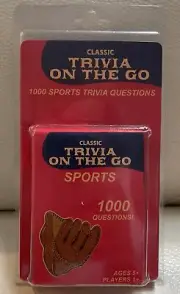 2005 Sports Card Game Trivia Classic Trivia On The Go Brand new, sealed