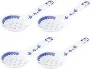 BRIGHTFUFU 4Pcs Japanese Style Multi Function Food Spoons Delicate Dinner Spoons Ergonomic Scalding Soup Accessories Fine Workmanship Resistant Design Beautiful and Practical Tableware