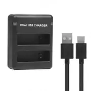 Fast Charging dual USB Charger Kit for GoPro HERO 10 9 8 7 6 5 3+ 3