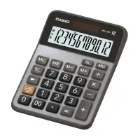 在飛比找Yahoo奇摩購物中心優惠-CASIO 12位數桌上型計算機-黑X灰(MX-120B)/