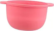 FRCOLOR Wax Mixing Bowl High Heat Tolerance Nonstick Surface Safe for Skincare and Hair Dye Use Aesthetic Design for and Storage for Home DIY Beauty Treatments Pink