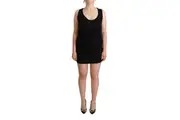 Roberto Cavalli Sleeveless Cotton Sheath Mini Dress