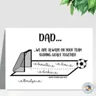 FATHERS DAY GIFT personalised A4 laminated Print SOCCER DAD POPPY DADDY POP PA