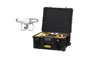 HPRC 2700W Wheeled Hard Case Foam Waterproof Bag for DJI Phantom 4 / RTK Black