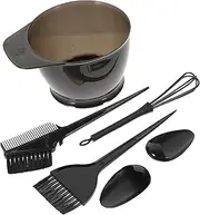 Homoyoyo 5Pcs Hair Dye Tool Kit Durable Hair Coloring Home Salon Use Easy Clean No Mess Tinting Tools Includes Bowl Comb Brush Ear Covers