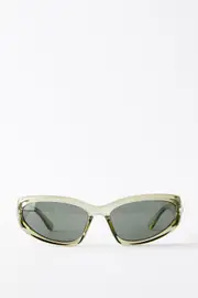[Rubi] Rubi - Bonnie Sporty Racer Sunglasses - Crystal cactus green OS CRYSTAL CACTUS GREEN