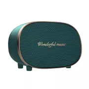 Retro Wireless Bluetooth Speaker V5.0 Rechargeable AUX TF Input - Green