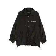 [Balenciaga] Balenciaga Hooded Logo-embroidered Jacket I NUMERIC BLACK