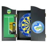 Parramatta Eels NRL Dart Board and Cabinet Set Christmas in July Sale