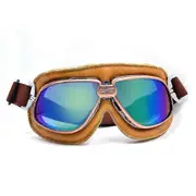 Motorcycle Goggles for Sport Racing Vintage Retro Design Windproof Dustproof UV Lens
