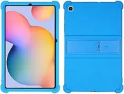 Case for Samsung Galaxy Tab S6 Lite 2024 10.4 inch(Model:SM-P620/SM-P625/SM-P627), Soft Silicone Cover, Shock-Resistant,Cover for Galaxy Tab S6 Lite, Adjustable Bracket.(Dark Blue)