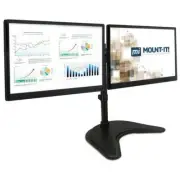 Mount-It MI-1781 20-27 in. Dual Monitor Desk Stand Black