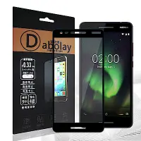 在飛比找Yahoo奇摩購物中心優惠-全膠貼合 Nokia 2.1 滿版疏水疏油9H鋼化頂級玻璃膜