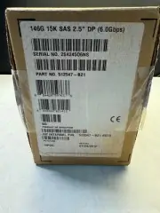 HP 512547-B21 146GB 15K RPM 8MB Cache 6Gbps SAS-2 2.5"