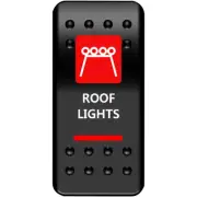 Moose Utility RFL-PWR-R On/Off Rocker Switch - Roof Lights - Red