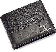 [MAWESHI] Men's Wallet - Slim Leather Wallet for Men with RFID Blocking, Multiple Card Holder, Coin Pocket, and ID Window - Stylish Bifold Wallet, Ideal Men's Gift | 4.5 inches, Casual