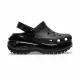 【Crocs】Mega Crush Clog 男女鞋 黑色 經典光輪 厚底 洞洞鞋 涼拖鞋 207988001