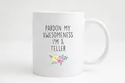 Teller Mug Teller Gift Gift For Teller Personalized Mug Customized Mug Personalized Gift Birthday Gift