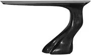Entryway Console Tables 56" Solid Wood Narrow Console Tables, Modern Decorative Hallway Table, Sofa Table for Living Room, Hallway, Foyer, Entrance Entrance Tables(Black)