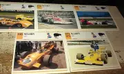 McLAREN RACE Cars Colour Collector Cards x 5