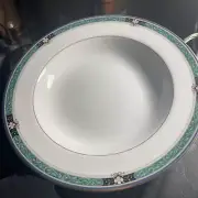 5 Set .MIKASA L3115 Serena Jade 8 1/2" Fine Rimmed Soup Bowls Free Shipping