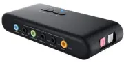 USB 7.1 Channel Surround Sound Adapter With Volume Control Optical Audio Input