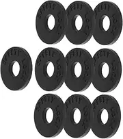 SECFOU 10pcs Anti-slip Gaskets for Guitar Strap Button Silicone Guitar Blocks Washers Non-slip Strap Locks for Bass